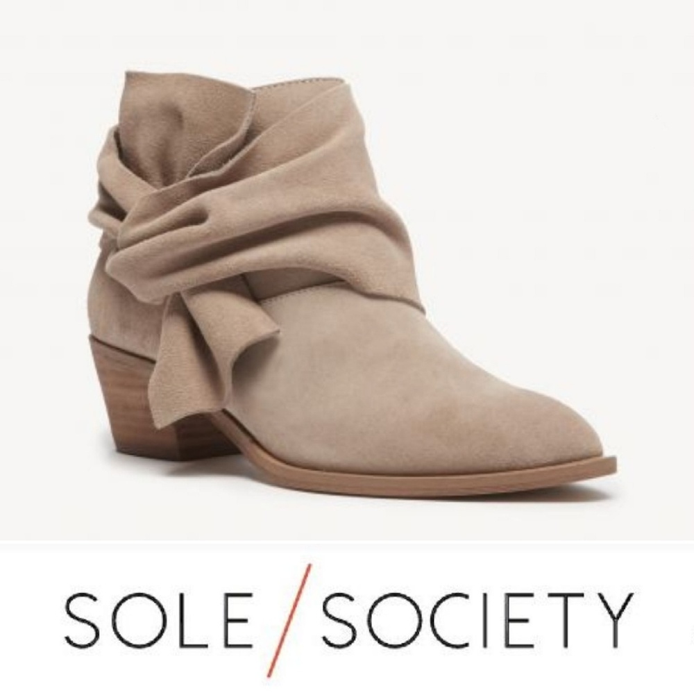 Sole Society Tan Ankle Boots